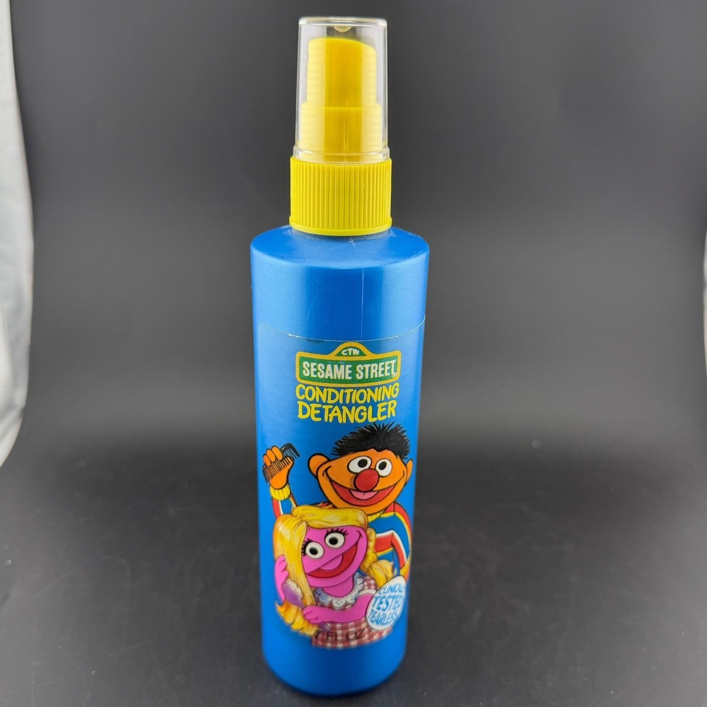 Vintage 1991 Sesame Street Conditioning Detangler-7oz, Ernie Prairie Softsoap